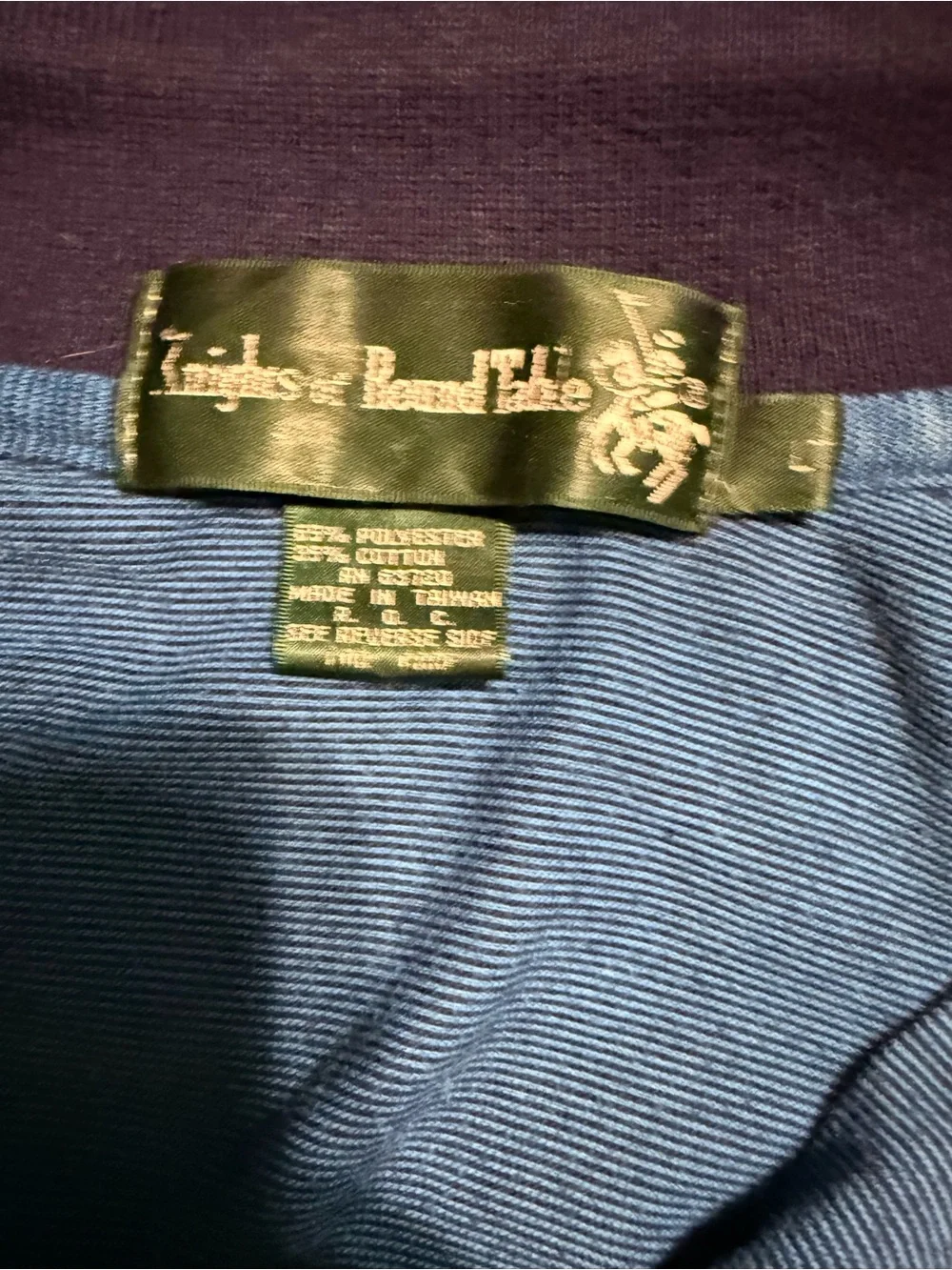Ralph Lauren Teal and Navy Horizontal Stripe Polo